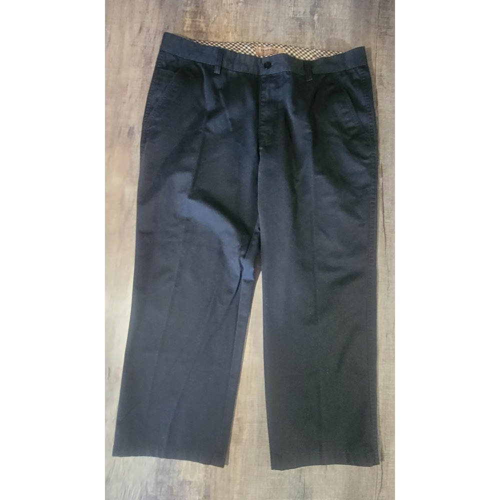 Burberry London Dress Pants Mens 38x25 Black Straight‎ Slacks Trousers Pants